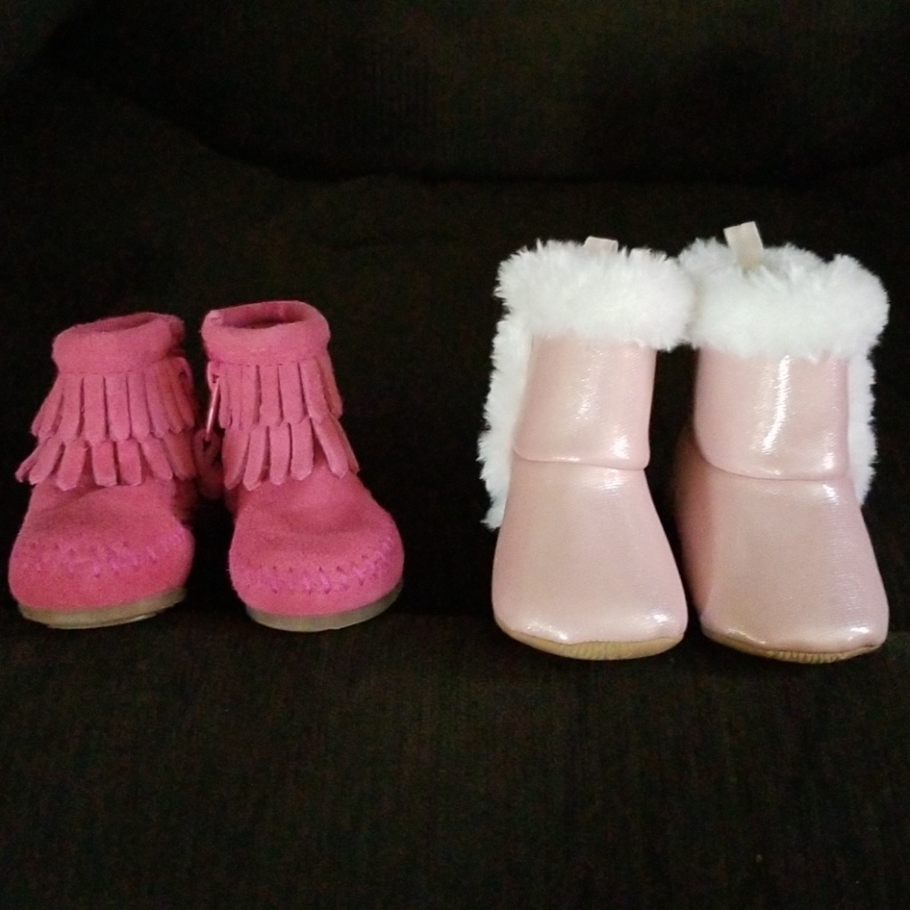 2 pairs of baby girl shoes. Selling together